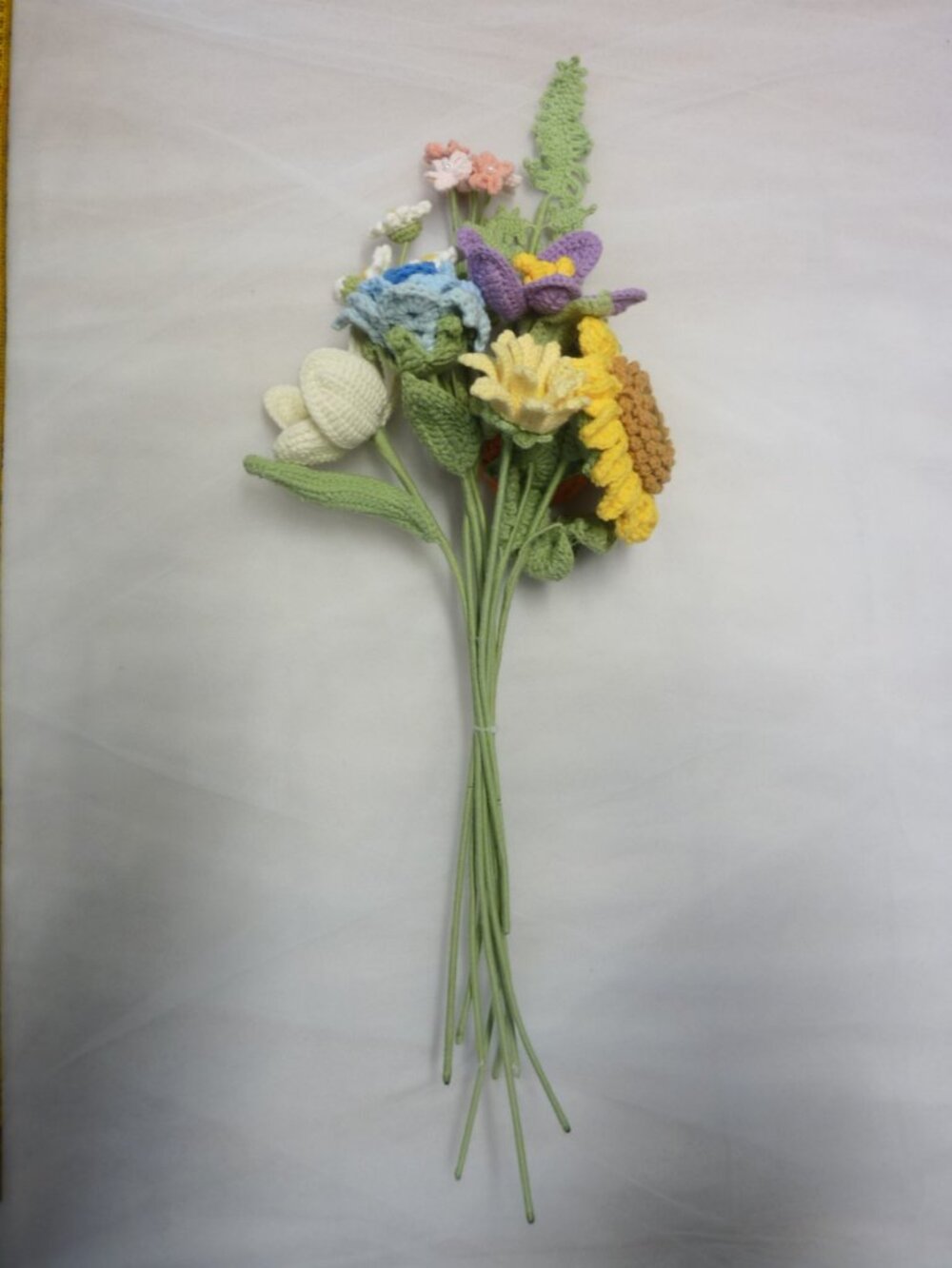 Bouquet “Mixed Flowers” – Handmade Cotton and Cotton-Blend Crochet Flowers